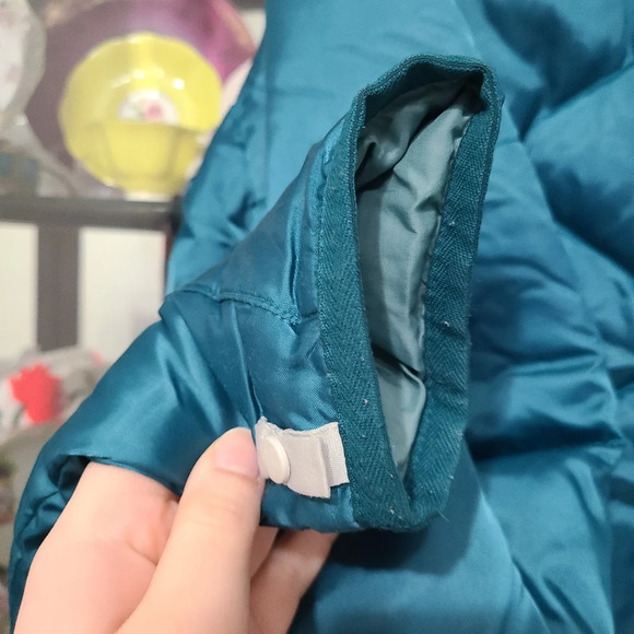 The North Face Series 550 Down Fill Puffer Jacket Teal Size Large - Flawed - Picture 7 of 16